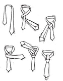 Három férfi / női Skinny Tie szett színválasztásban