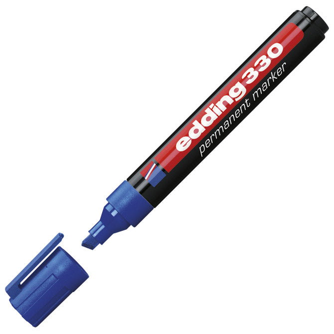 Trajni marker 1-5mm klinasti vrh edding 330 modri