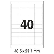 ETIKETE ILK  48,5X25,4MM PK100L ZWECKFORM 3657