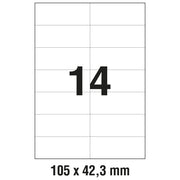 ETIKETE ILK 105X42,3MM PK100L ZWECKFORM 3653