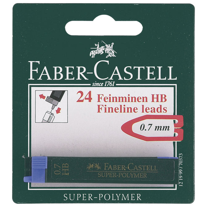 PISALNE MINCE 0,7MM HB SUPER POLIMER PK2 FABER CASTELL BLISTER