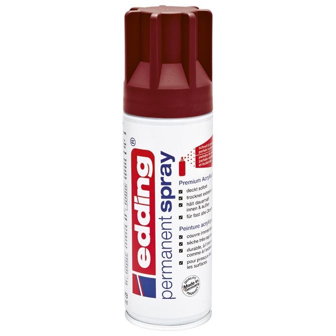 Boja akrilna u spreju 200ml permanentna edding 5200912 mat bordo