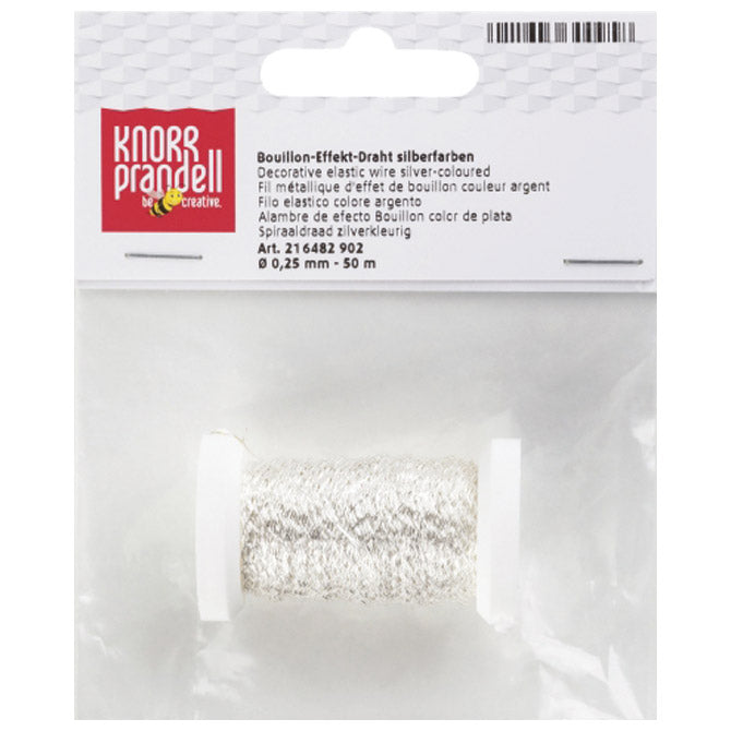 žica ukrasna srebrna fi-0,25mmx 50m-špula knorr prandell 21-6482902 blister