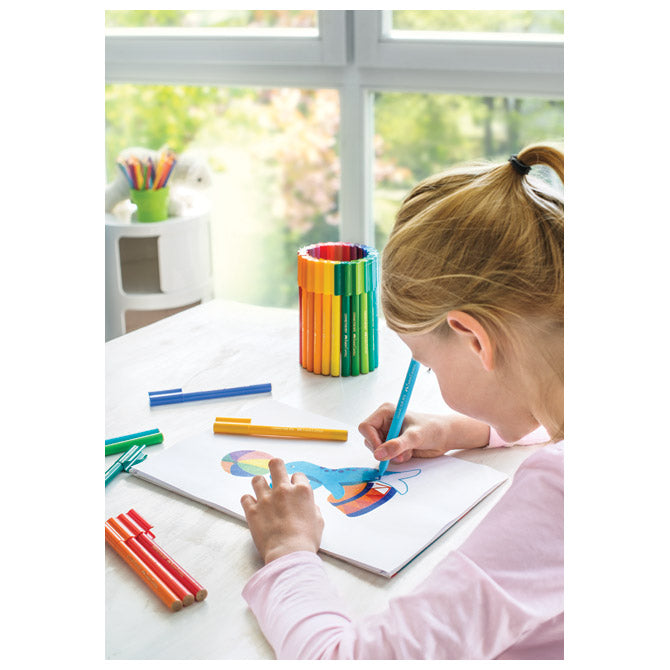 FLOMASTER ŠKOLSKI  33BOJE U METALNOJ KUTIJI CONNECTOR TRUCK FABER CASTELL 155533