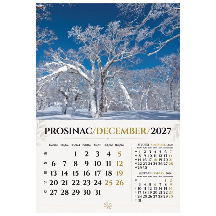 KALENDAR "ŠUMSKA PRIČA 2027" 13L, SPIRALA