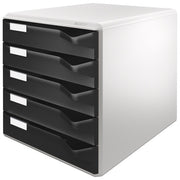 KUTIJA S  5 LADICA POST SET LEITZ 52800095 CRNA