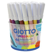 FLOMASTER ŠKOLSKI  48BOJA (12BOJAX4KOM) U PP POSUDI GIOTTO MAXI FILA 5214