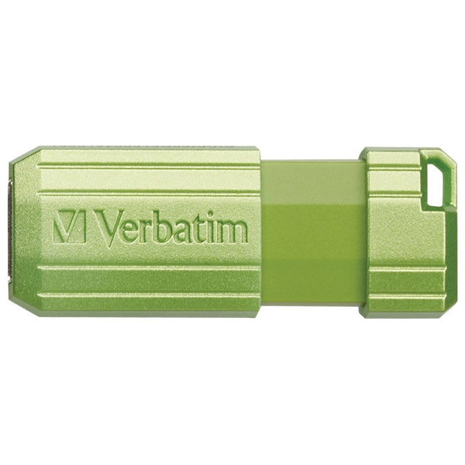 MEMORIJA USB 64GB 2.0 PINSTRIPE VERBATIM 49964 ZELENA BLISTER