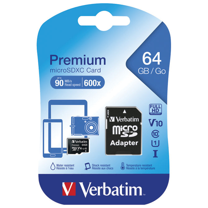 KARTICA MEMORIJSKA MICRO SDXC 64GB VERBATIM 44084 BLISTER