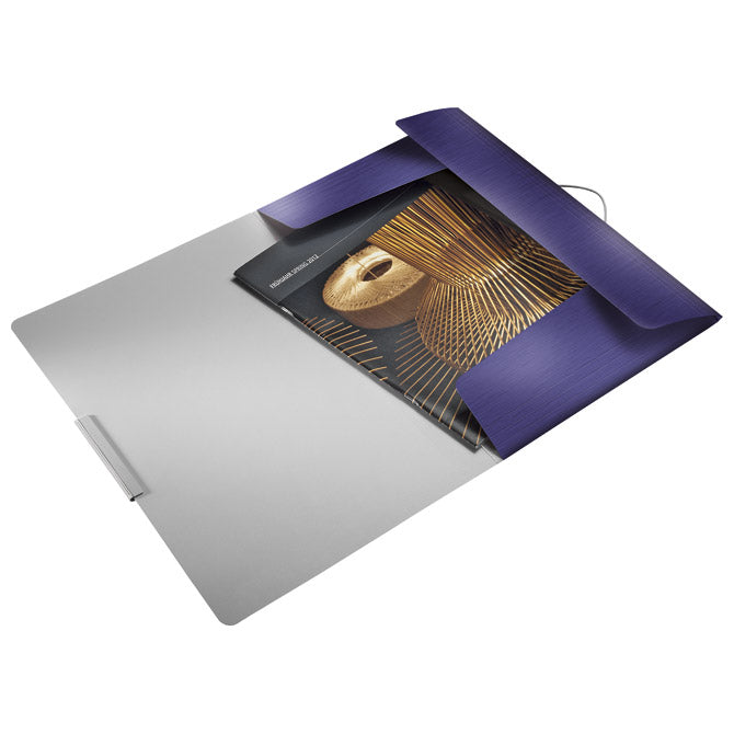POTFOLIJ S KLOPKO GUMICE PP A4 STYLE LEITZ 39770069 TEMNO MODRA