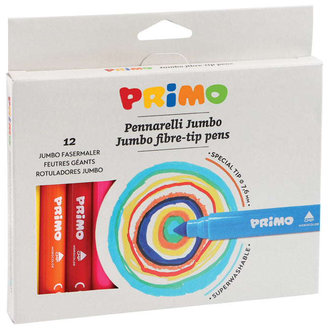 FLOMASTER ŠOLSKI 12BARV PRIMO JUMBO CMP.603JUMBO12 BLISTER