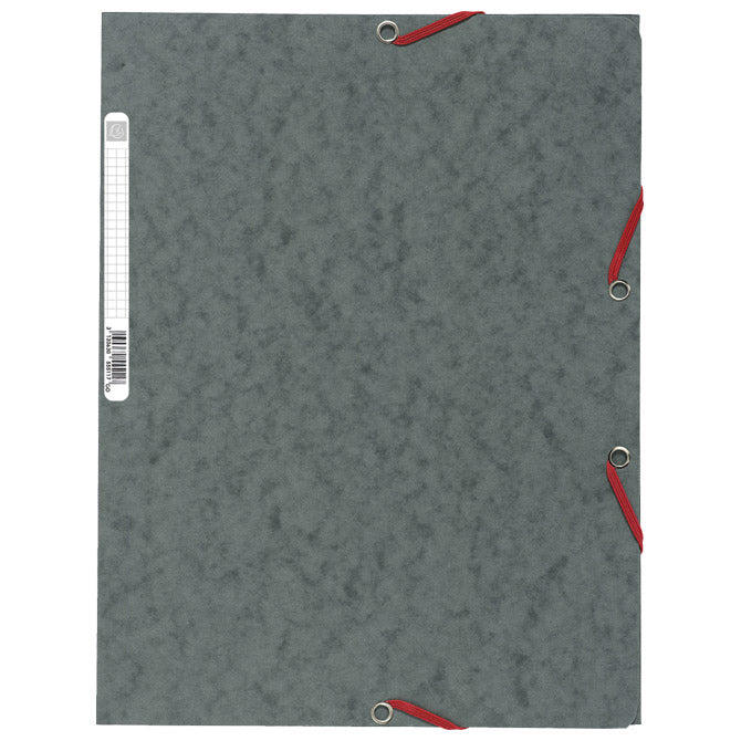 FASCIKEL MAPA Z ELASTIKO CHARTREUSE A4 EXACOMPTA 55511E TEMNO SIVA