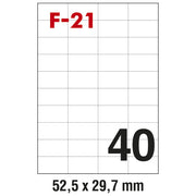 ETIKETE ILK  52,5X29,7MM PK100L FORNAX F-21