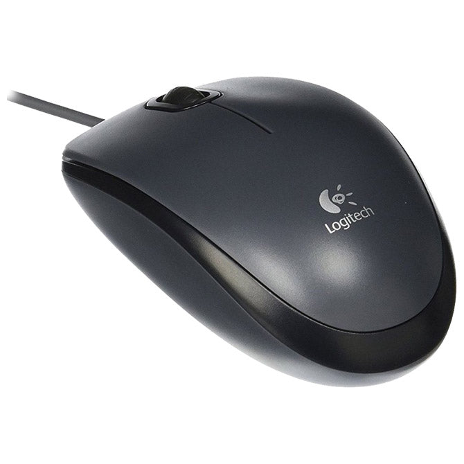 MIŠ USB 3TIPKE OPTIČNI ŽIČNI M100 LOGITECH SIVO/ČRNI BLISTER