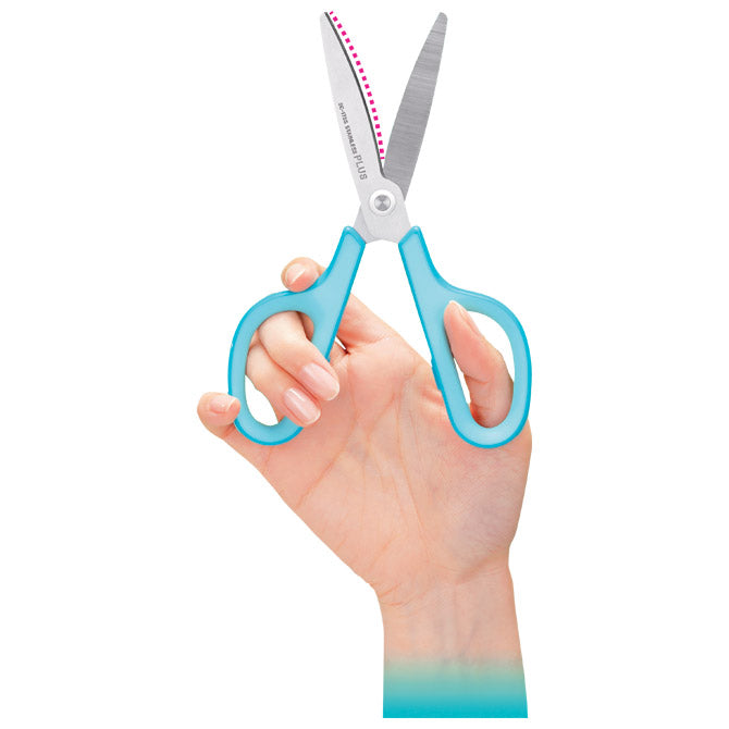 ŠKARE UREDSKE 17,5CM NEHRĐAJUĆI ČELIK FITCUT CURVE SC-175S PLUS.35052 SVIJETLO PLAVE BLISTER