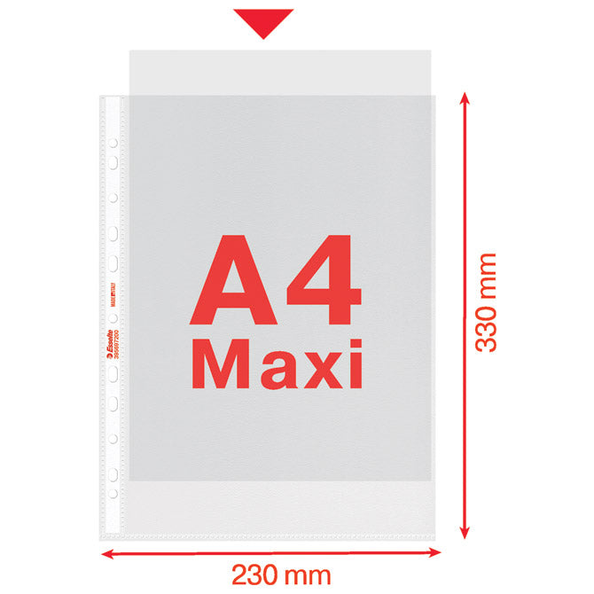 MAPA ZA VLOŽKE 23X33 80MY PP MAT COPY SAFE PK100 ESSELTE 395697200