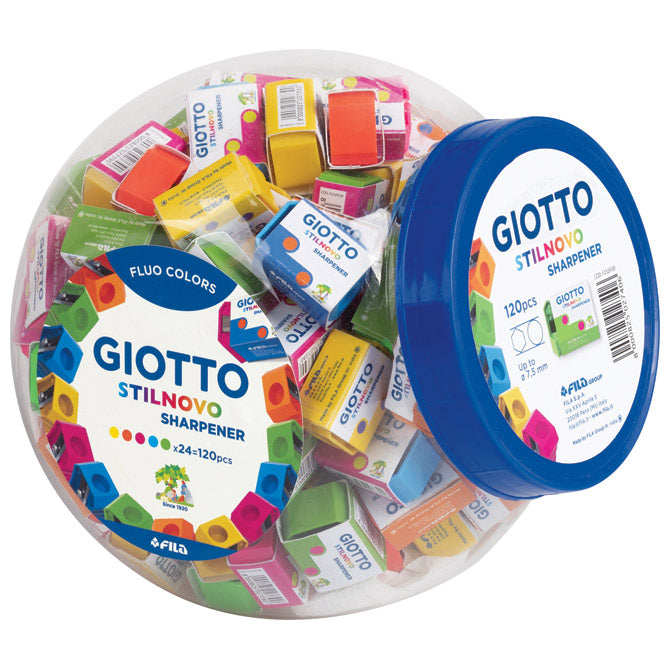 ŠILJILO PVC 1RUPA STILNOVO GIOTTO FILA 2329 SORTIRANO FLUORESCENTNE BOJE