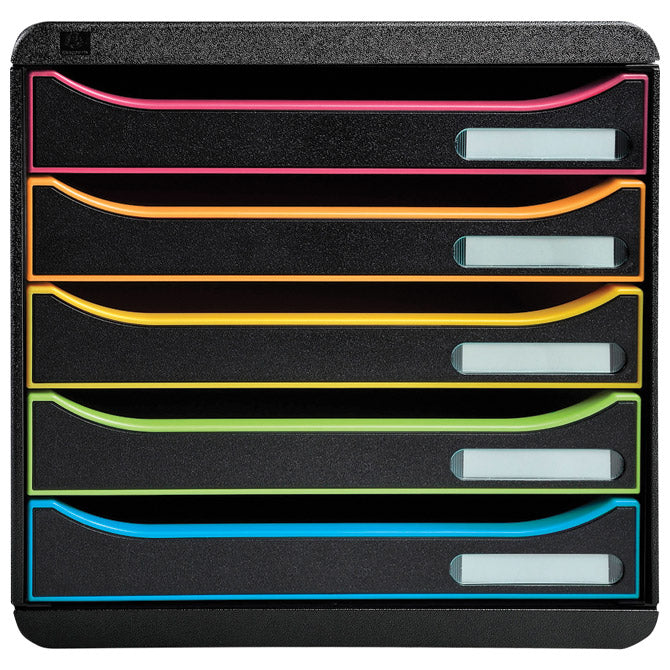 KUTIJA S  5 LADICA (RUB SORT BOJE) EXACOMPTA 309914D CRNA