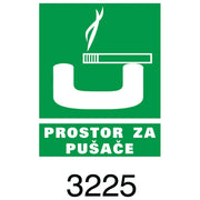 NALJEPNICE "PROSTOR ZA PUŠAČE" SIMBOL 3225