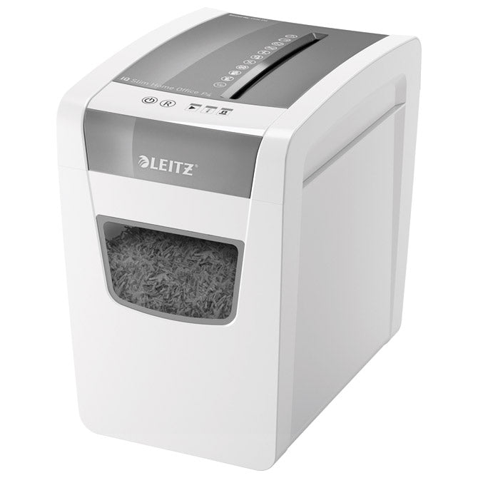UNIČEVALEC DOKUMENTACIJE 10 LISTOV CROSSCUT IQ SLIM LEITZ 80010000 BELA/SIVA