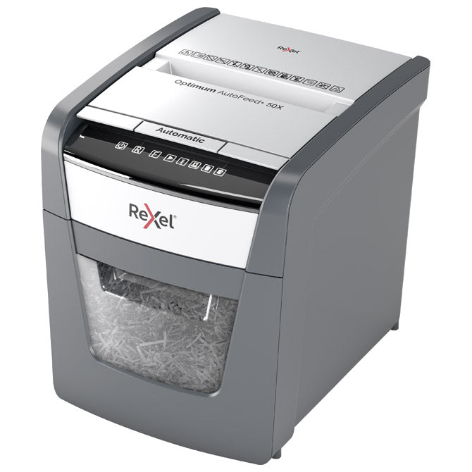 UNIŠTAVAČ DOKUMENTACIJE  50 (RUČNO 5) LISTOVA CROSSCUT OPTIMUM AUTO FEED PLUS   50X REXEL 2020050XEU