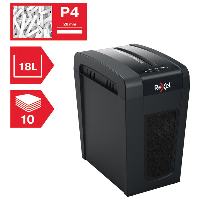 UNIŠTAVAČ DOKUMENTACIJE  10 LISTOVA CROSSCUT SECURE X10-SLIM REXEL 2020127EU