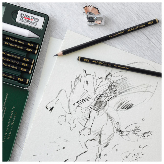 SVINČNIK GRAFITNI 2B PITT GRAPHITE MATT FABER-CASTELL 115202