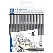 Flomaster za tehničko crtanje pk12 pigment liner staedtler 308-9 tb12 blister