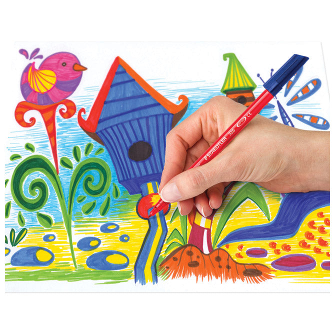 Flomaster školski  10boja noris staedtler 326 c10
