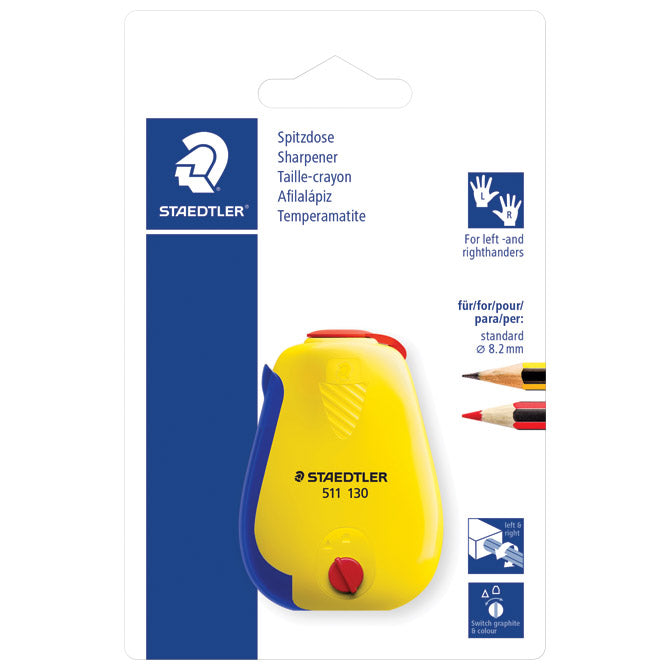 ŠILJILO METALNO S PVC KUTIJOM STAEDTLER 511 130 BK SORTIRANO BLISTER