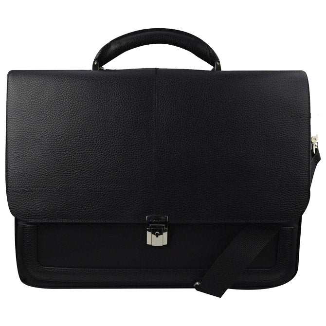 TORBA POSLOVNA ZA NOTEBOOK 17" KOŽNA MUŠKA GALKO 13-0529-1007 CRNA