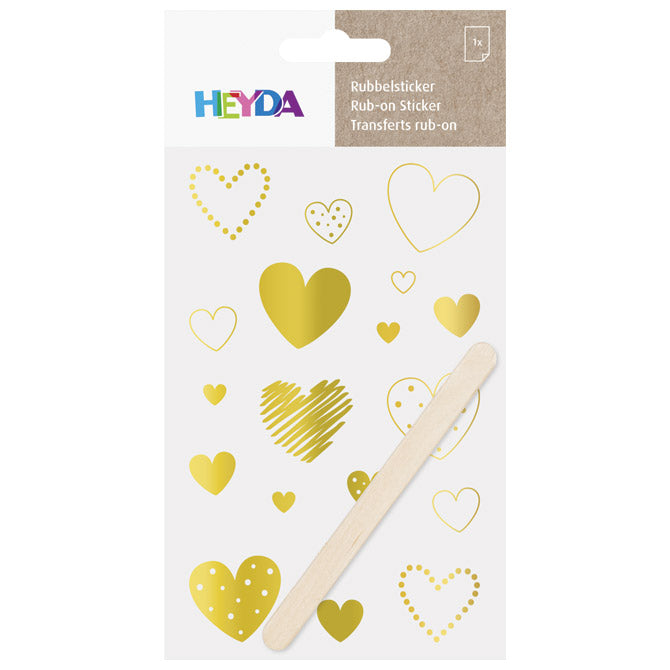 NALJEPNICE UKRASNE SRCA HEYDA 20-37809 60 ZLATNE BLISTER