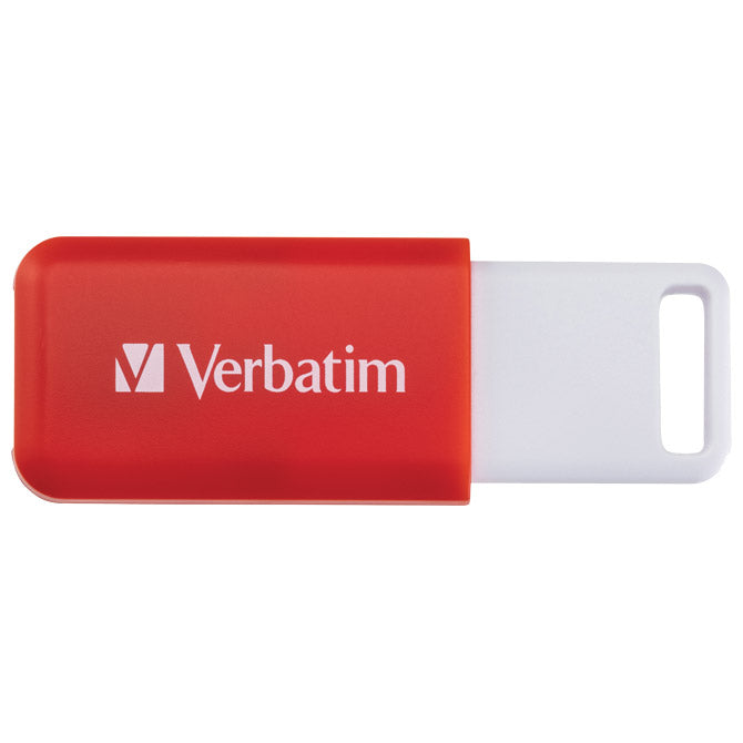 POMNILNIK USB 16GB 2.0 DATABAR VERBATIM 49453 RDEČA BLISTER