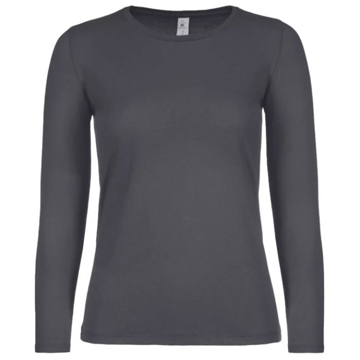 MAJICA DUGI RUKAVI B&C #E150/WOMEN LSL TAMNOSIVA L * DO ISTEKA ZALIHA
