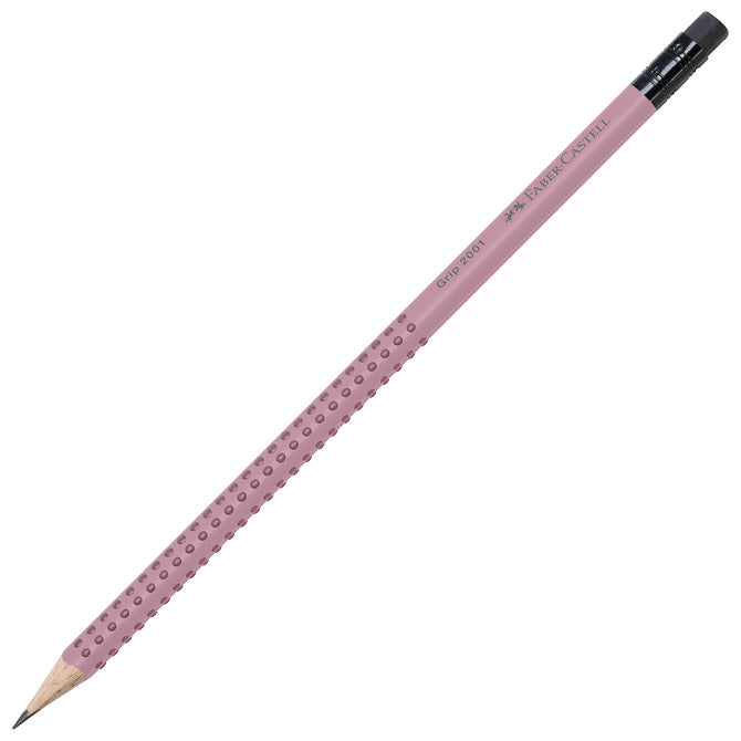 SVINČNIK GRAFITNI B Z RADIRKO GRIP 2001 FABER CASTELL 217237 ROZA