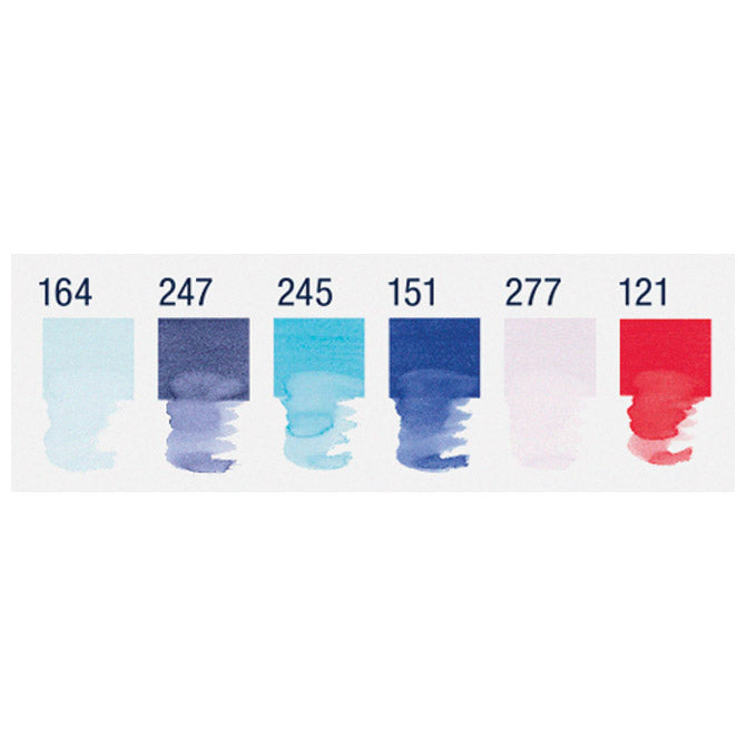 MARKER OBOSTRANI AKVAREL  6BOJA LETTERING SEA GOLDFABER FABER CASTELL 164519 SORT. BLISTER
