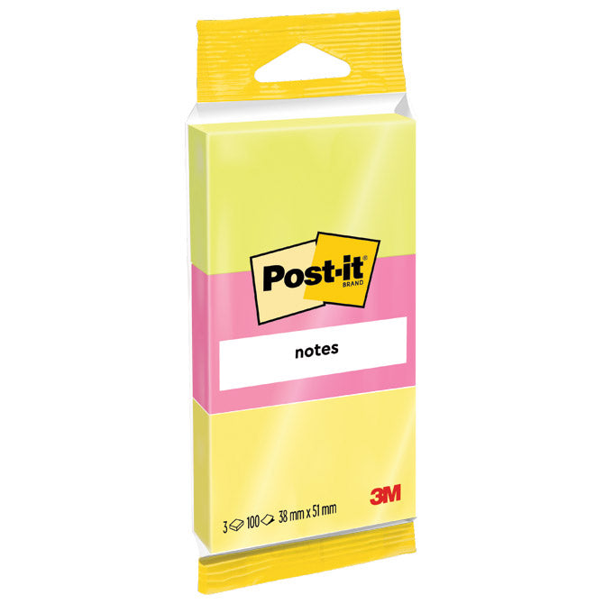 BLOK SAMOLEPILNI 38X51MM 3X100L 3M.6812 NEON SORT BLISTER