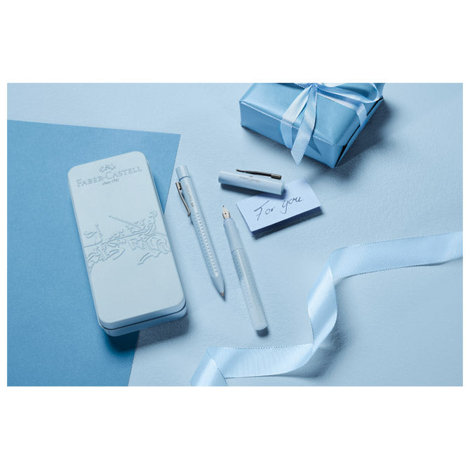 GARNITURA OLOVKA KEMIJSKA PLUS NALIVPERO GRIP 2010 HARMONY U MET.KUTIJI FABER CASTELL 201524 SKY BLUE