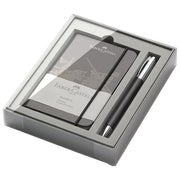 SET POKLON NOTES A6 KARO PLUS OLOVKA KEMIJSKA AMBITION FABER CASTELL 149623 CRNI