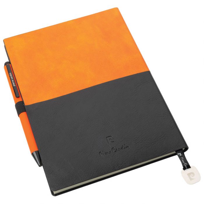 SET NOTES A5  REPORTER PLUS OL.KEM.CELEBRATION PIERRE CARDIN B3501204IP3 NARANČASTO-CRNA