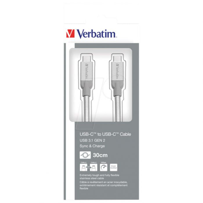 KABEL  USB-C NA USB-C  30 CM VERBATIM 48867