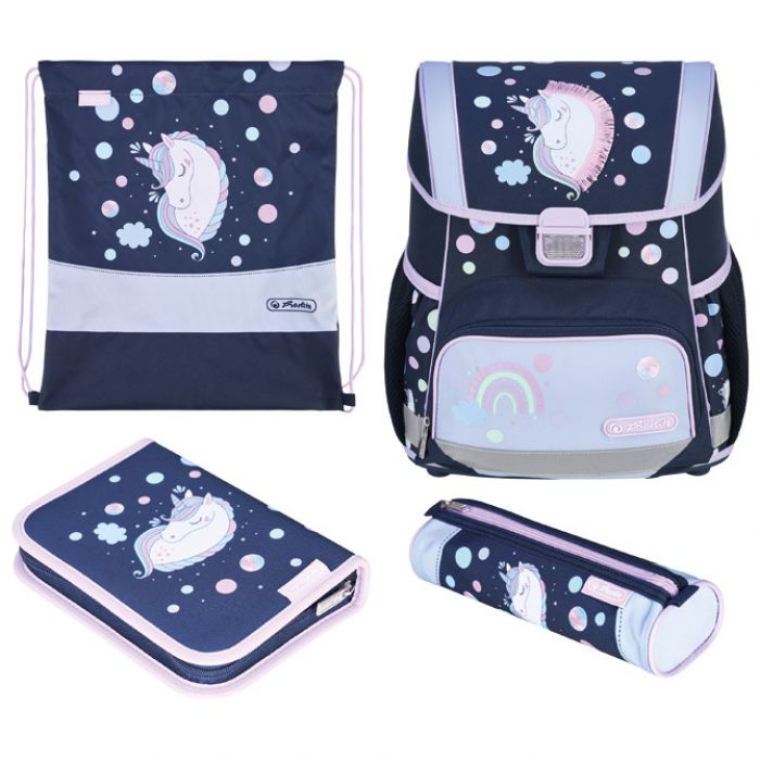 TORBA ŠKOLSKA ANATOMSKA 4/1 LOOP UNICORN DREAMS HERLITZ 50049004
