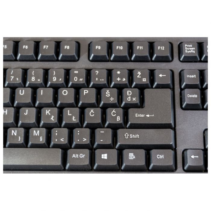 TIPKOVNICA USB K-2 BLUELINE CRNA