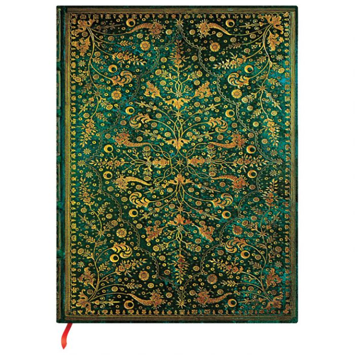 NOTES 12X18CM-MIDI CRTE 72L S GUMICOM EMERALD FLOWER  PAPERBLANKS PB1315-1