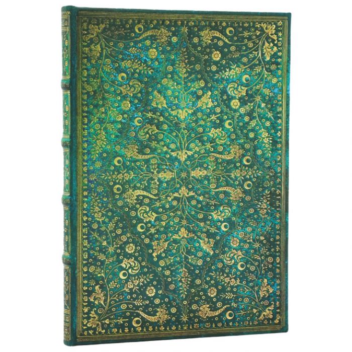 NOTES 12X18CM-MIDI CRTE 72L S GUMICOM EMERALD FLOWER  PAPERBLANKS PB1315-1