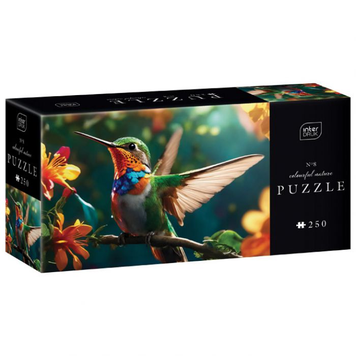 PUZZLE 250 KOM COLORFUL NATURE 8 HUMMING BIRD INTERDRUK
