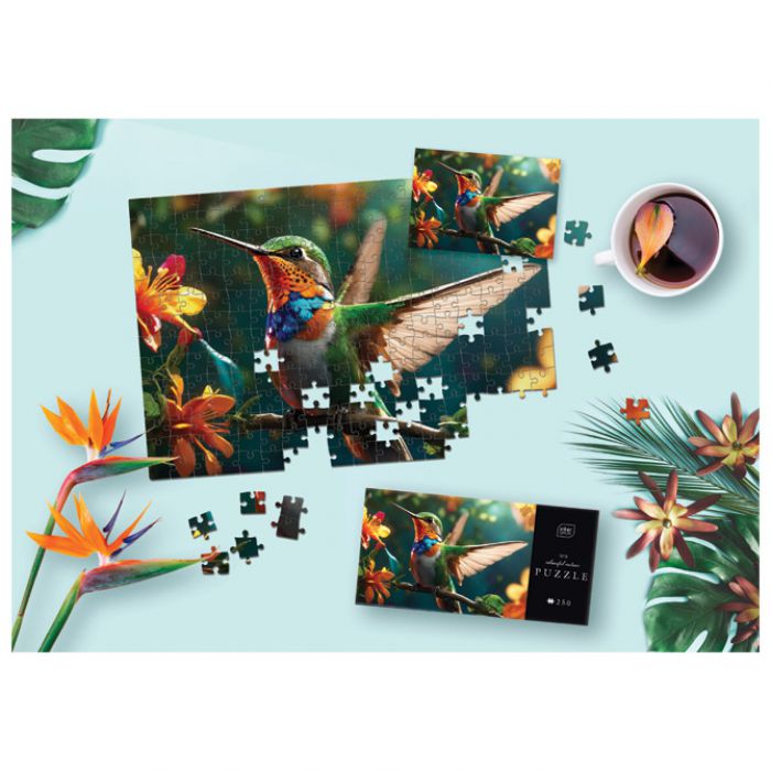 PUZZLE 250 KOM COLORFUL NATURE 8 HUMMING BIRD INTERDRUK