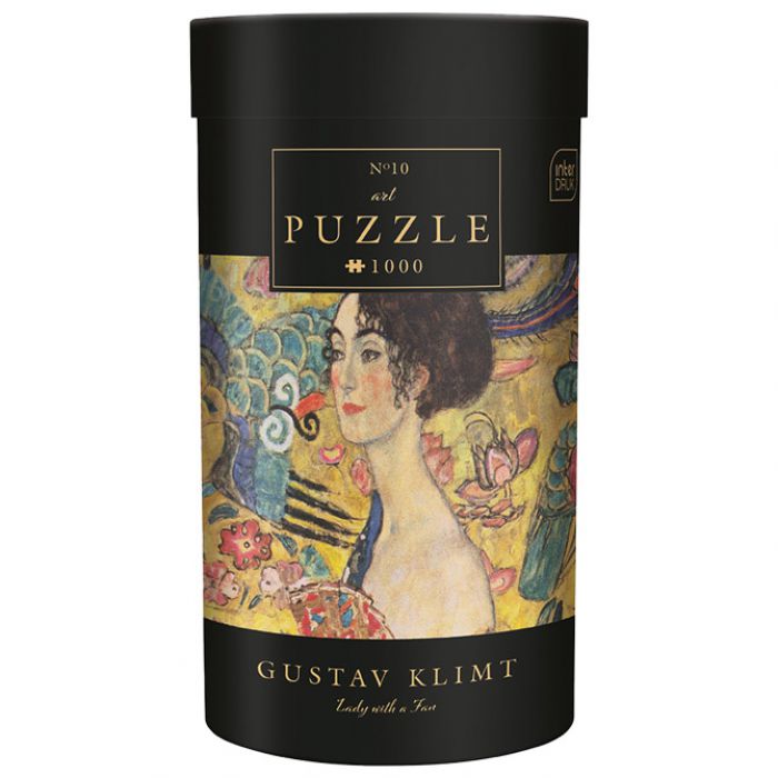 PUZZLE 1000 KOM TUBA ART.10 GUSTAV KLIMT "LADY WITH A FAN" INTERDRUK