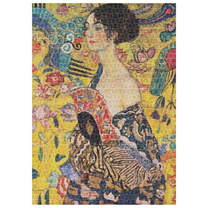PUZZLE 1000 KOM TUBA ART.10 GUSTAV KLIMT "LADY WITH A FAN" INTERDRUK