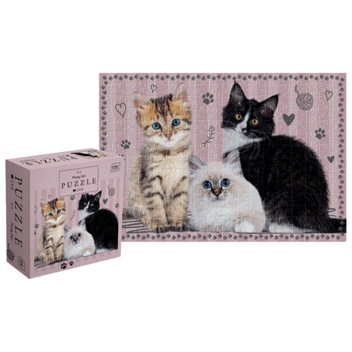 PUZZLE 250 KOM PUPPY SIGN CATS INTERDRUK